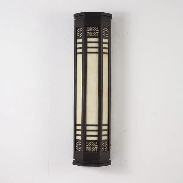 Modern Classical Cylindrical Stainless Steel Imitation Marble Waterproof Outdoor LED Wall Sconce Lamp - Image 10