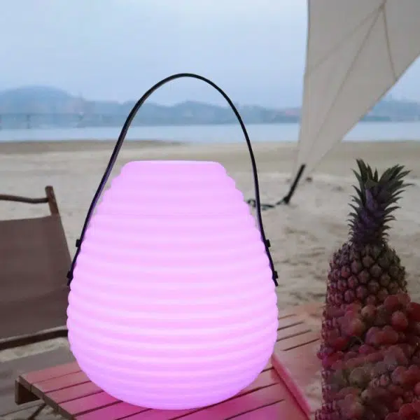 Contemporary Creative Egg Shape PE LED Portable Outdoor Light For Garden - Image 10