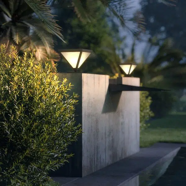 Simple Triangle LED Solar Outdoor Waterproof Lawn Fence Lamp - Image 13