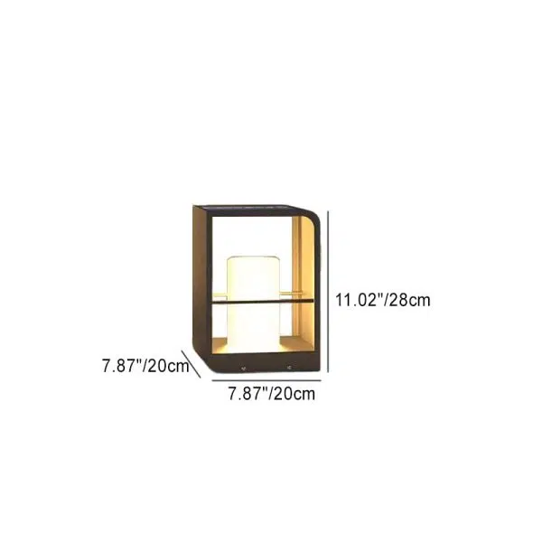 Modern Minimalist Waterproof Solar Stainless Steel Acrylic Cubic LED Landscape Lighting Outdoor Light For Garden - Image 3