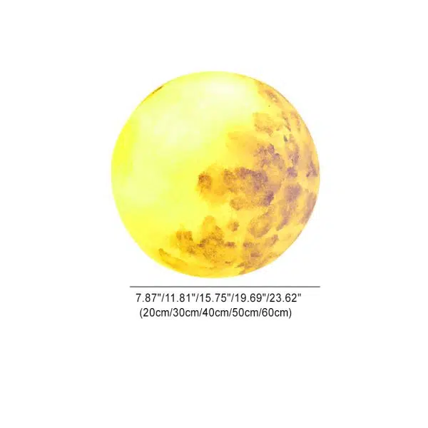 Contemporary Creative Moon Resin 1-Light Outdoor Landscape Light For Garden - Image 4