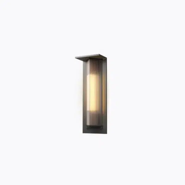 Modern Retro Minimalist Aluminum Glass Outdoor Waterproof Wall Sconce Lamp - Image 6