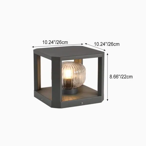 Modern Simplicity Solar Waterproof Stainless Steel Aluminum Glass Cube Ball 1-Light Landscape Lighting Outdoor Light For Outdoor Patio - Image 4