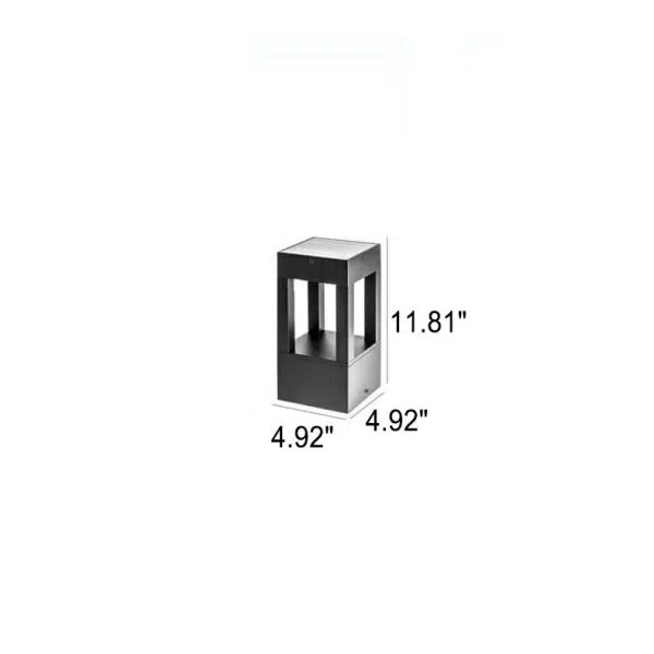 Modern Simple Solar Square Frame LED Outdoor Lawn Garden Landscape Light - Image 3