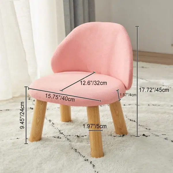 Contemporary Nordic Fabric Round Footstool Backrest For Entryways - Image 4