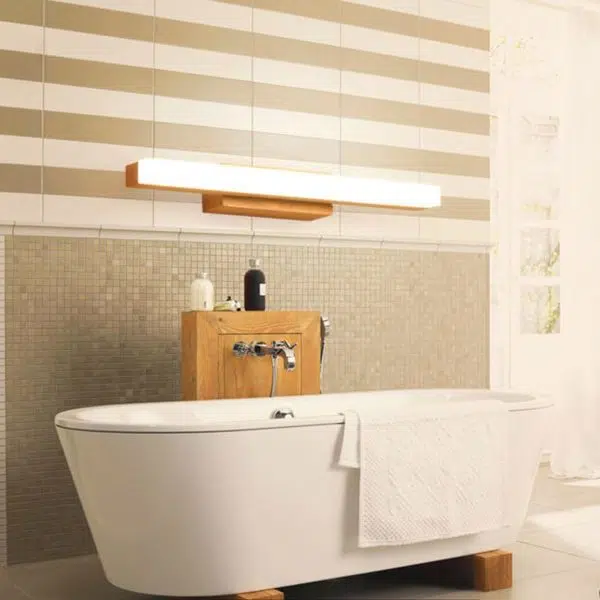 Nordic Minimalist Wooden Long Strip Vanity Light LED Wall Sconce Lamp - Image 17