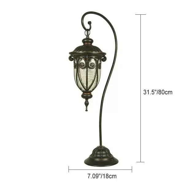 European Waterproof Lantern Aluminum Glass Ground Insert 1-Light Outdoor Landscape Light - Image 7