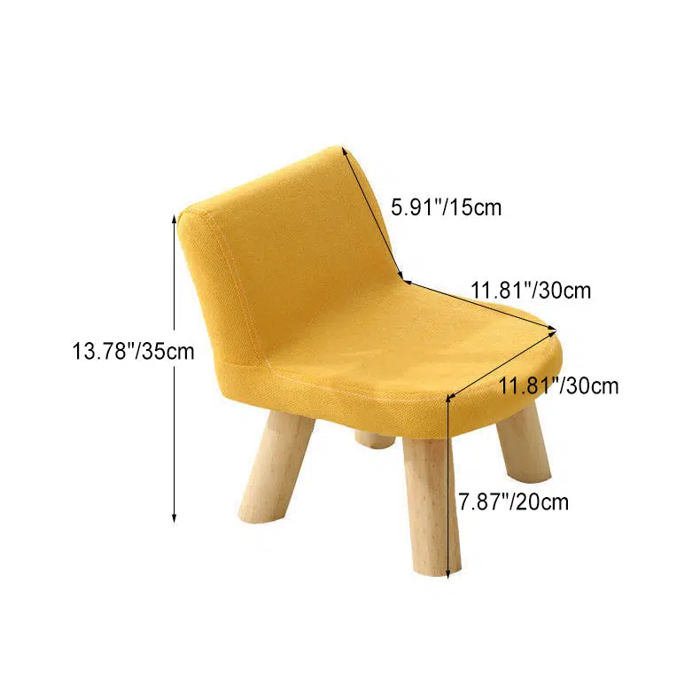 1-db157d2c-6913-4437-b376-ee4921568405-1.jpg Contemporary Creative Square Cotton Linen Solid Wood Chair Backrest Armless For Living Room - Image 4