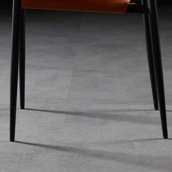 Contemporary Nordic Square Leather Carbon Steel Stackable Dining Chair Backrest For Dining Room - Image 11