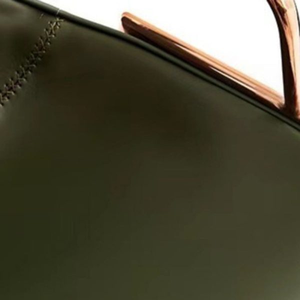 Contemporary Luxury Leather Carbon Steel Frame Dining Chair Backrest Armrest For Dining Room - Image 9