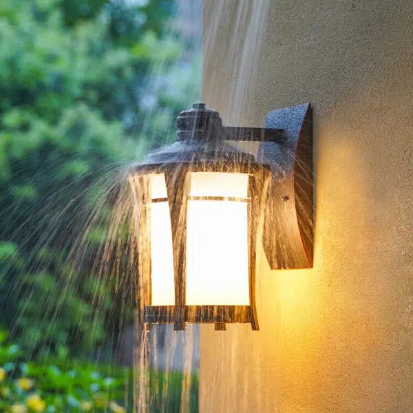 European Industrial Wrought Iron Outdoor Waterproof 1-Light Wall Sconce Lamp - Image 2