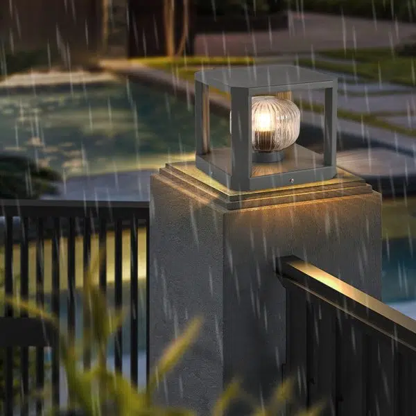 Modern Simplicity Solar Waterproof Stainless Steel Aluminum Glass Cube Ball 1-Light Landscape Lighting Outdoor Light For Outdoor Patio - Image 12