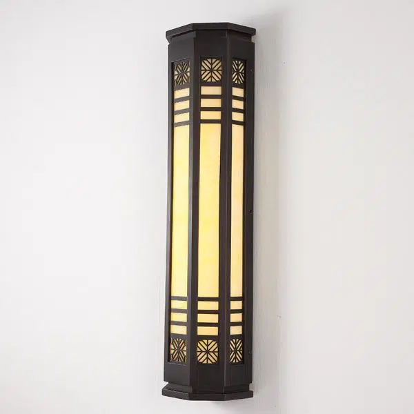 Modern Classical Cylindrical Stainless Steel Imitation Marble Waterproof Outdoor LED Wall Sconce Lamp - Image 11