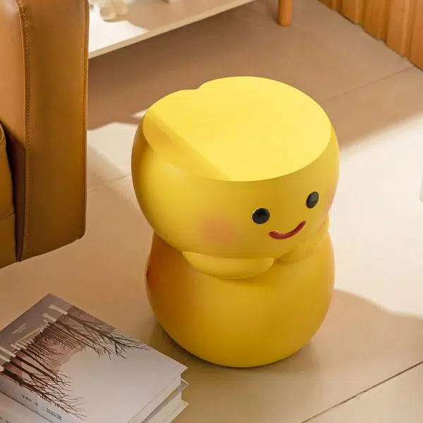 Contemporary Creative Fruit Watermelon Peach Design Resin End Table For Living Room - Image 11