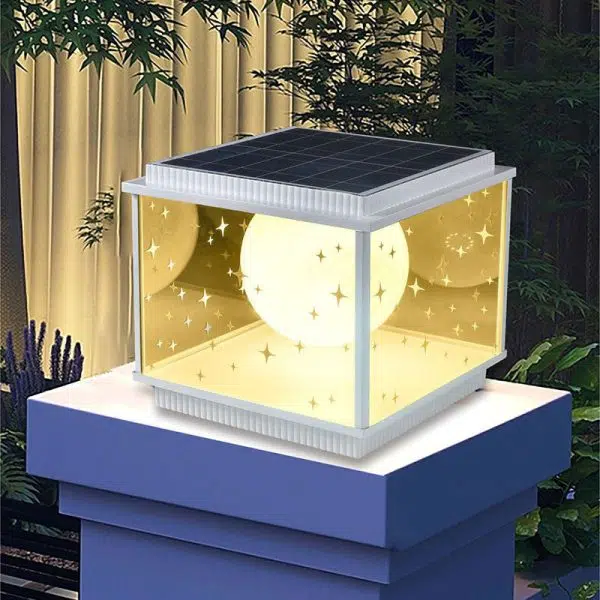 Modern Simplicity Aluminum Alloy Glass Square Ball LED Outdoor Landscape Light For Garden - Image 19