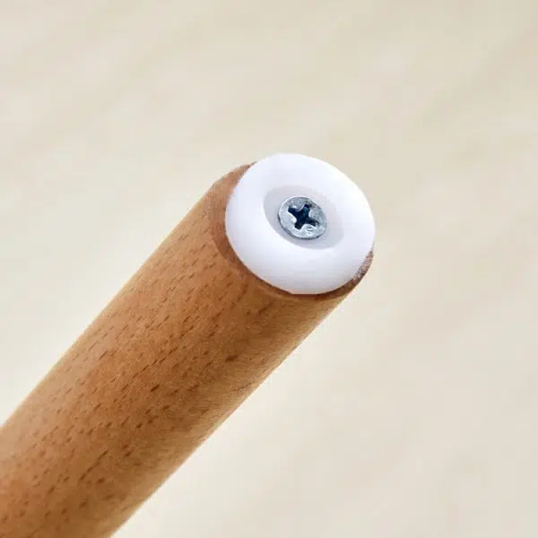 Contemporary Nordic Square Wood Metal PP Bar Stool Backrest Footrest For Dining Room - Image 8