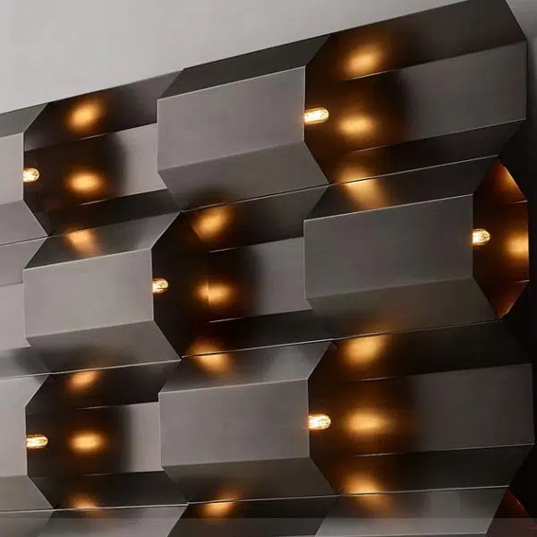 Contemporary Retro Waterproof Aluminum Rectangular LED Wall Sconce Lamp For Outdoor Patio - Image 12