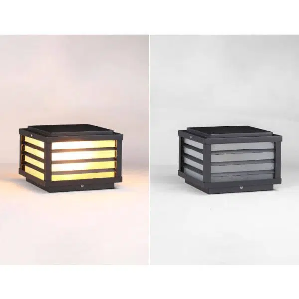 Solar Square Post Head Light Outdoor Patio Waterproof Post Head Light - Image 10