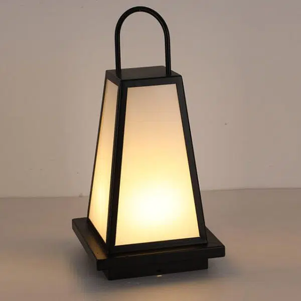 Modern Outdoor Solar Geometric Column Waterproof LED Garden Landscape Light - Image 5