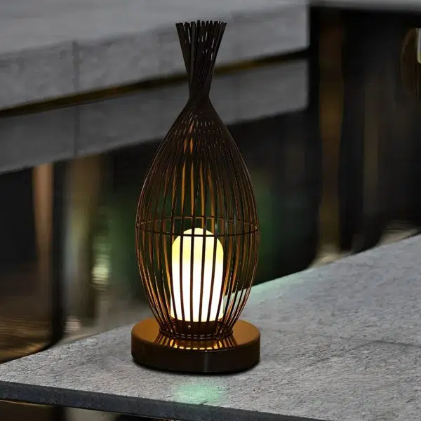Industrial Courtyard Waterproof Caged LED Floor Lamp - Image 10