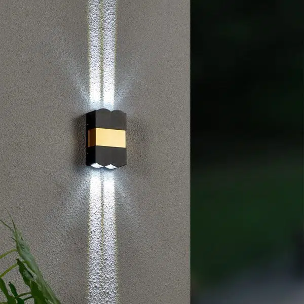 Modern Rectangular Aluminum Glass LED Spotlight Waterproof Outdoor Patio Wall Sconce Lamp - Image 11