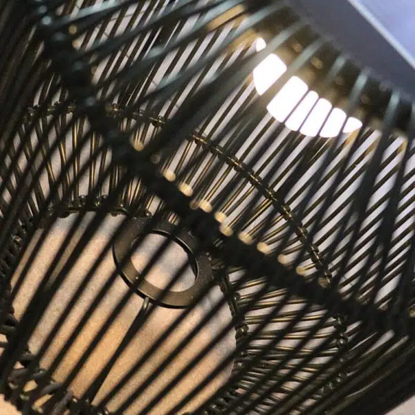 Modern Rattan Weaving Iron Portable Outdoor Waterproof Solar LED Lawn Landscape Light - Image 8