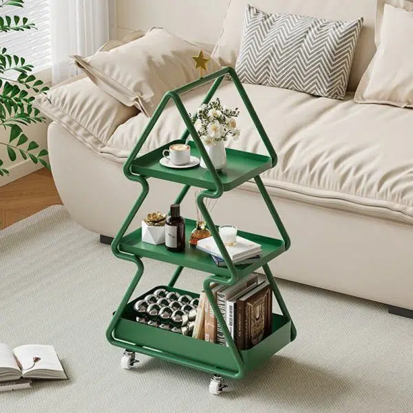 Contemporary Creative Christmas Tree Iron End Table 3-Tier For Living Room - Image 13