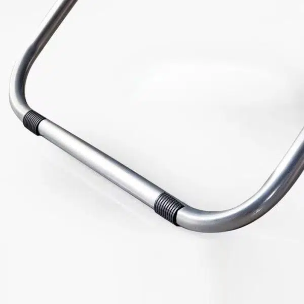 Modern Minimalist Square Back Cotton Stainless Steel Accent Chair Backrest Armrest For Living Room - Image 5