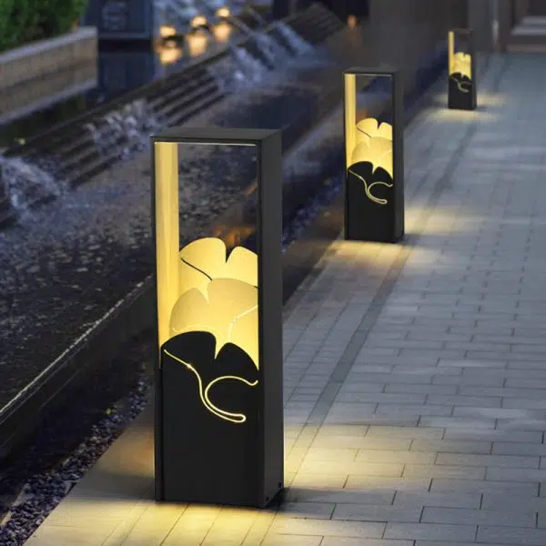 Contemporary Industrial Waterproof LED Post Lamp Lawn Landscape Light For Outdoor Patio - Image 2