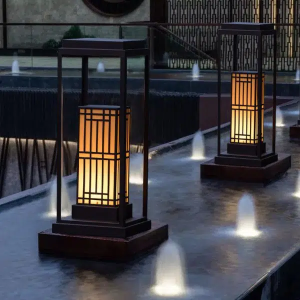 Modern Retro Stainless Steel Marble Solar LED  Waterproof Garden Lawn Outdoor Light - Image 5