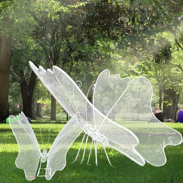 Modern Art Deco Waterproof Fiberglass Butterfly LED Landscape Lighting Outdoor Light For Garden - Image 11
