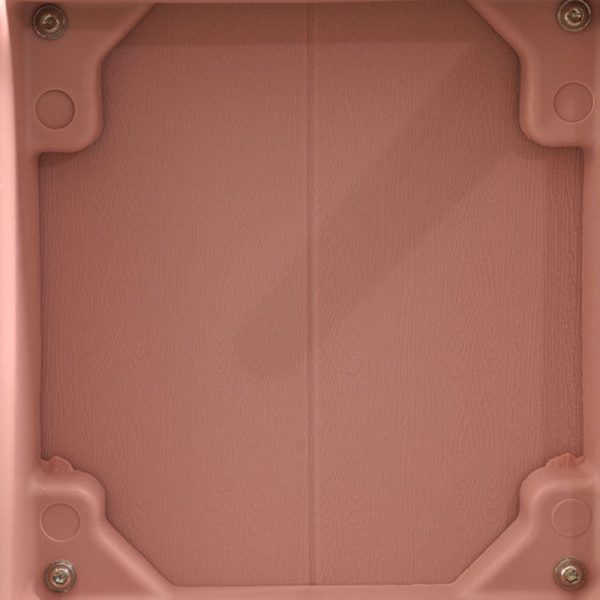 Contemporary Scandinavian Plastic Steel Metal Square Dining Chair Backrest For Dining Room - Image 9