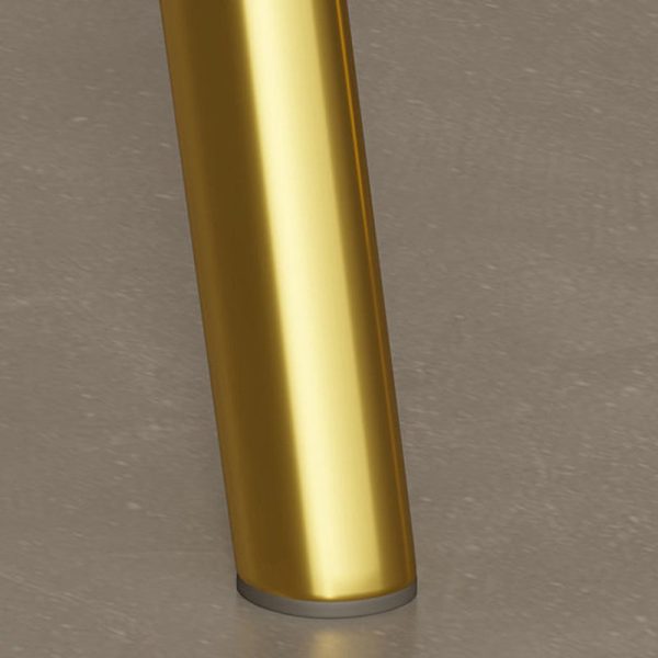 Contemporary Luxury Square Leather Upholstered Dining Chair Backrest Armrest For Dining Room - Image 9