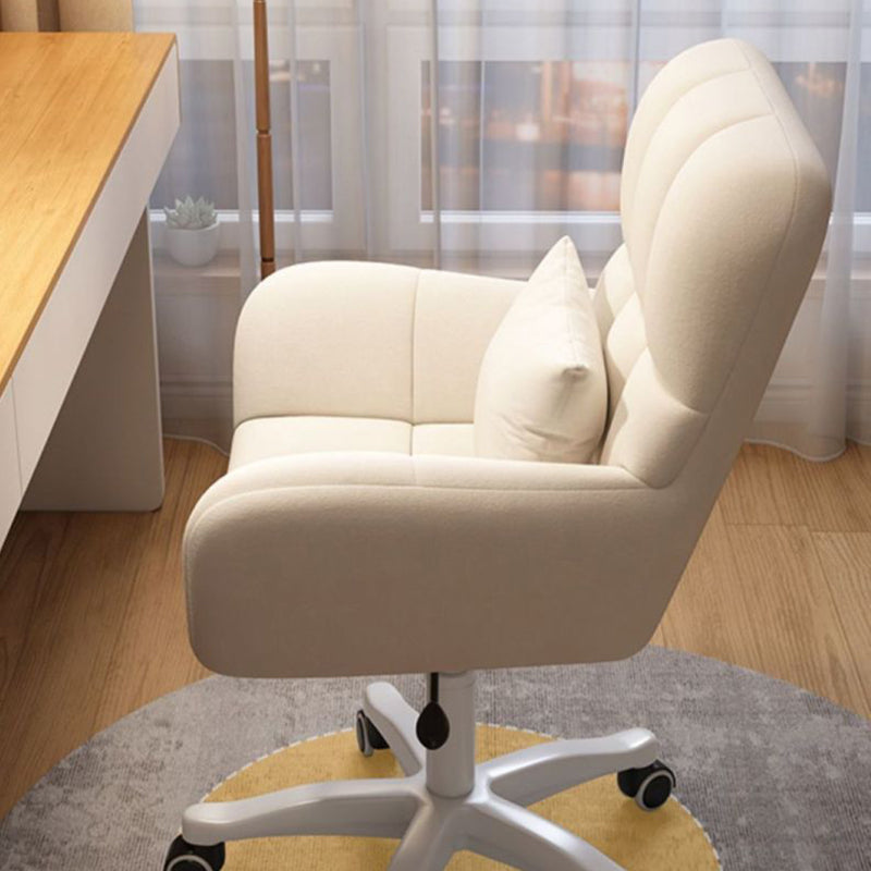 11-eadd49b5-f3cd-4ff2-9e45-bb02888c7213.jpg Contemporary Nordic Square Velvet Upholstered Swivel Desk Chair Height Adjustable Backrest Armrest For Home Office - Image 11