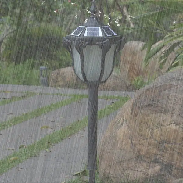 Modern Minimalist Waterproof Solar Wand Aluminum Iron Glass LED Outdoor Landscape Light For Garden - Image 8