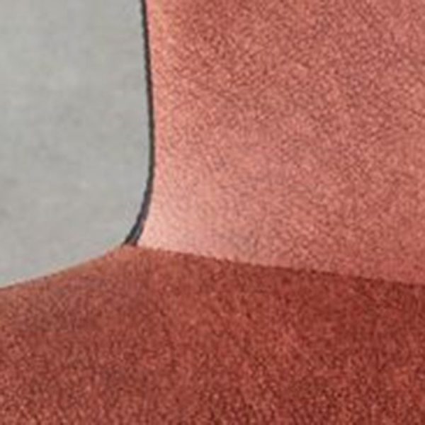 Contemporary Scandinavian Round Cushion Leather Carbon Steel Dining Chair Backrest For Dining Room - Image 9