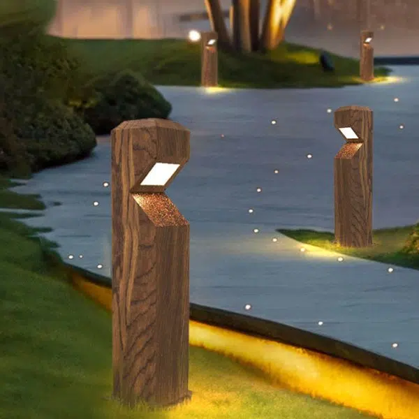 Traditional Chinese Waterproof Steel Aluminum Irregular Column LED Landscape Lighting Outdoor Light For Garden - Image 9