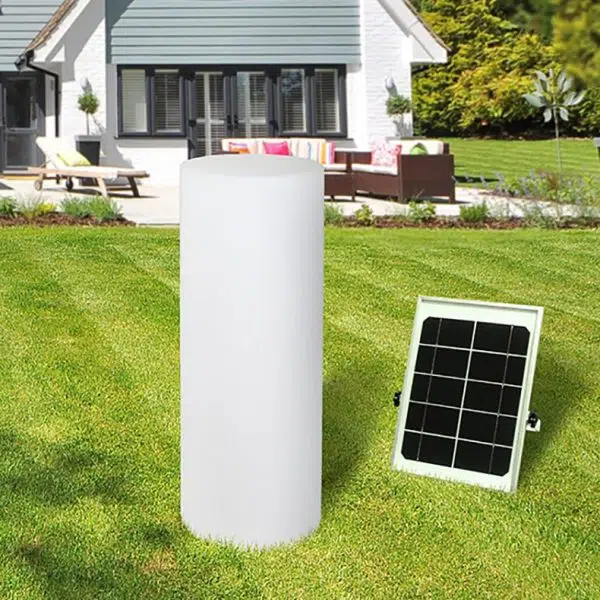 Modern Minimalist Solar Waterproof Cylinder PE LED Outdoor Ground Plug Light For Garden - Image 15