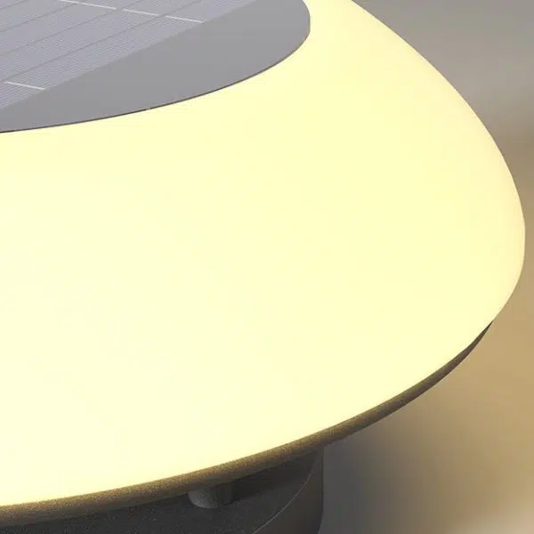 Modern Simplicity Solar Waterproof Stainless Steel PE Round Spaceship LED Landscape Lighting Outdoor Light For Outdoor Patio - Image 7