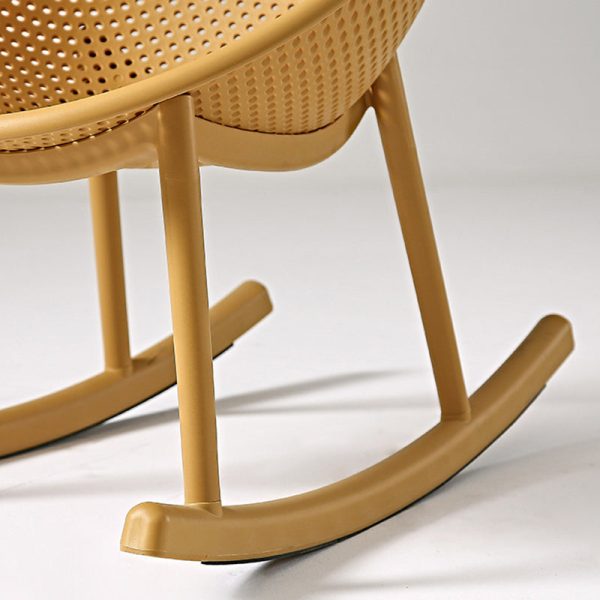 Contemporary Creative Oval PP Plastic Chair Backrest Armrest For Living Room - Image 6