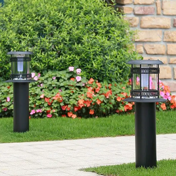 Solar Waterproof Cylindrical Stainless Steel Acrylic LED Lawn Outdoor Landscape Light - Image 11