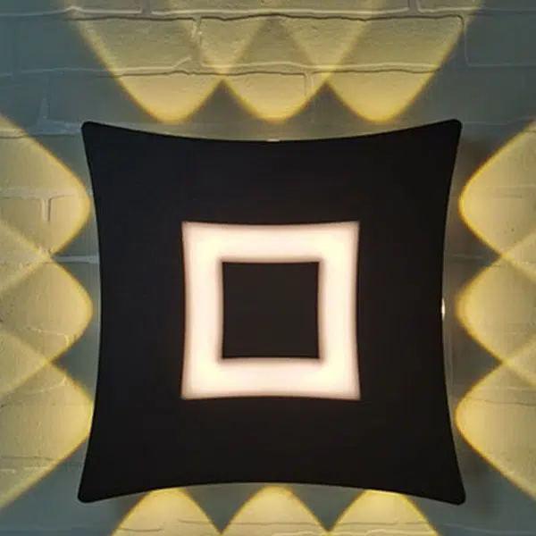 Modern Creative Square Luminous LED Outdoor Garden Wall Sconce Lamp - Image 4