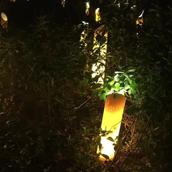 Contemporary Creative Waterproof Solar Resin Bamboo LED Landscape Lighting Outdoor Light For Garden - Image 7