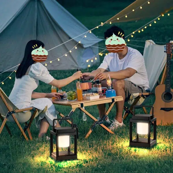 Outdoor Solar Camping Square Portable Cage LED Camping Landscape Light - Image 17