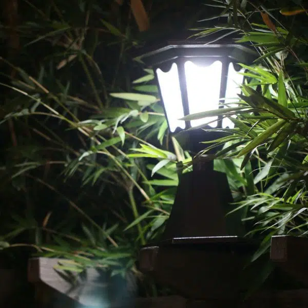 Solar Outdoor Hexagonal Post Head Light LED Garden Landscape Light - Image 12