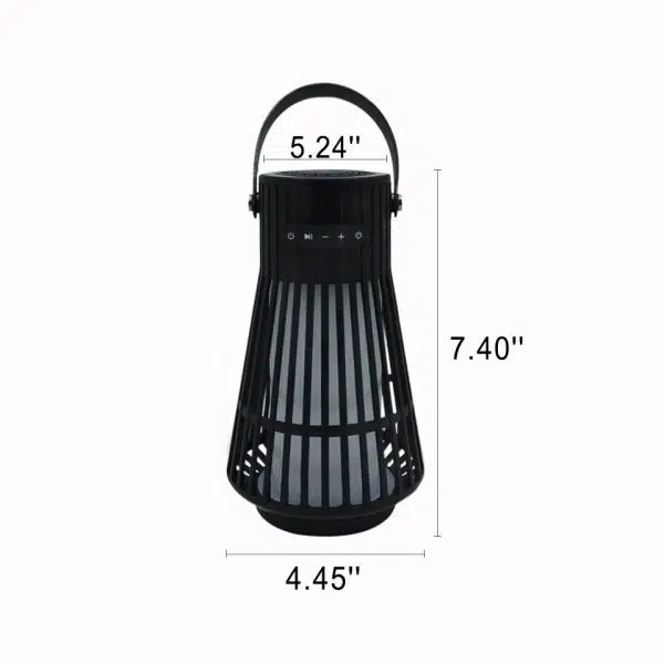 Waterproof Plastic Hollow Bar Lampshade LED Bluetooth Speaker Outdoor Lamp - Image 3