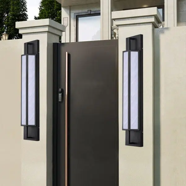 Modern Minimalist Long Square PMMA Stainless Steel LED Outdoor Wall Sconce Lamp For Garden - Image 7