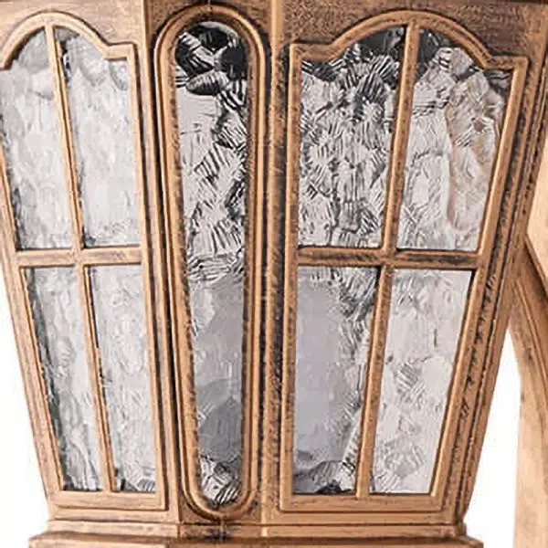 European Outdoor Lantern Aluminum Glass Waterproof 1-Light Wall Sconce Lamp - Image 8