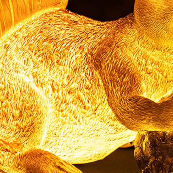 Contemporary Creative Solar Animal Rabbit Squirrel Resin Fiberglass LED Outdoor Landscape Light For Garden - Image 13