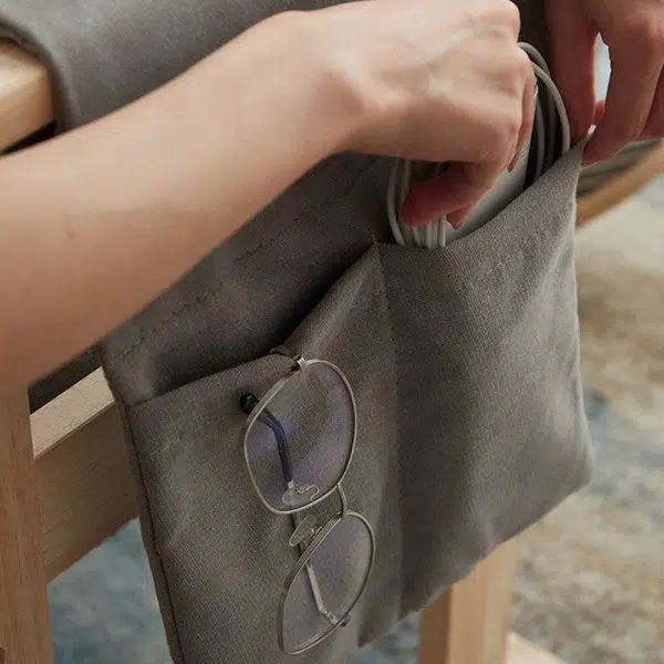 Modern Simplicity Fabric Upholstered Wood Frame Accent Chair Adjustable Backrest Armrest For Home Office - Image 12